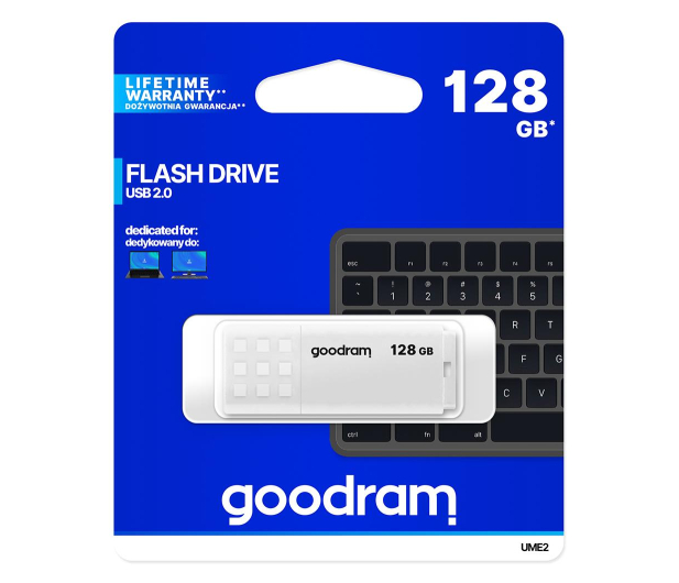 GOODRAM UME2 128GB USB 2.0 Biały - 606424 - zdjęcie 5